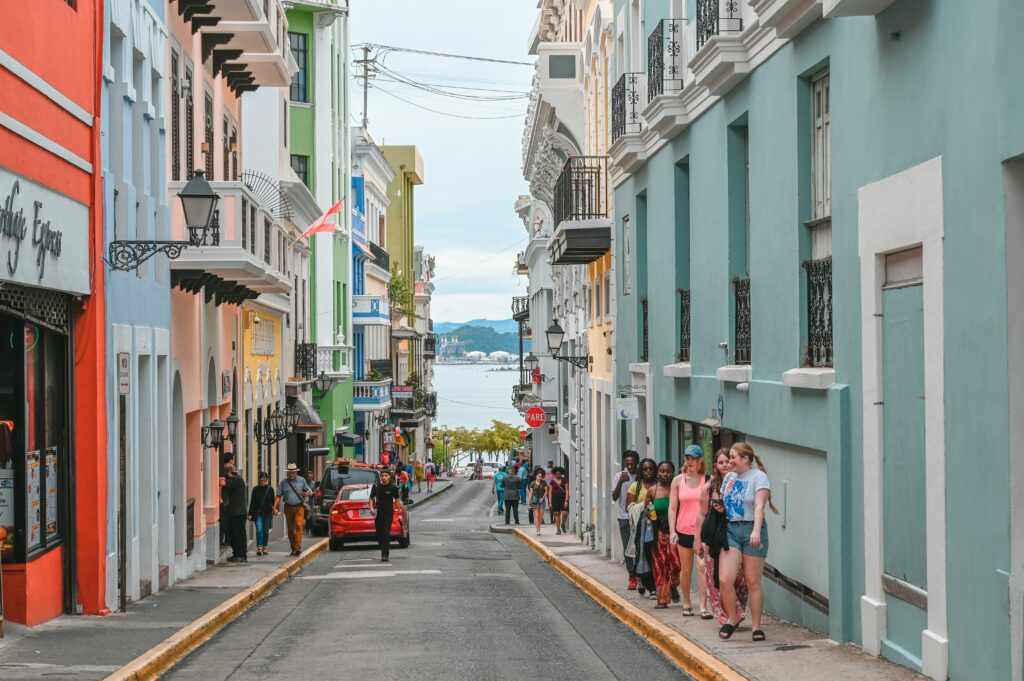 Colorful pastel street in Old San Juan – things to do in Puerto Rico