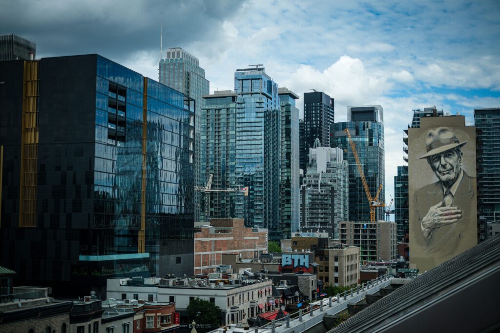 Unique things to do in Montréal – Leonard Cohen mural downtown